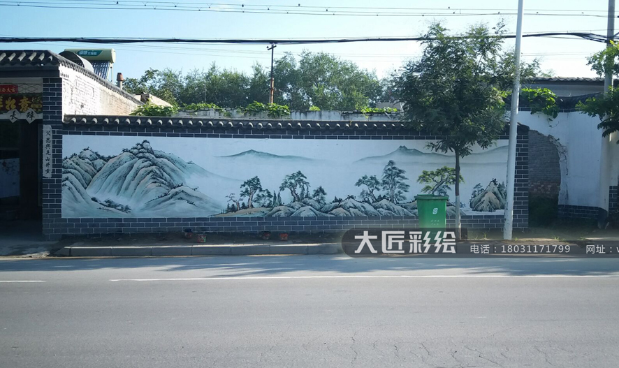 文化墻彩繪 隆堯李氏文化墻彩繪(圖3)