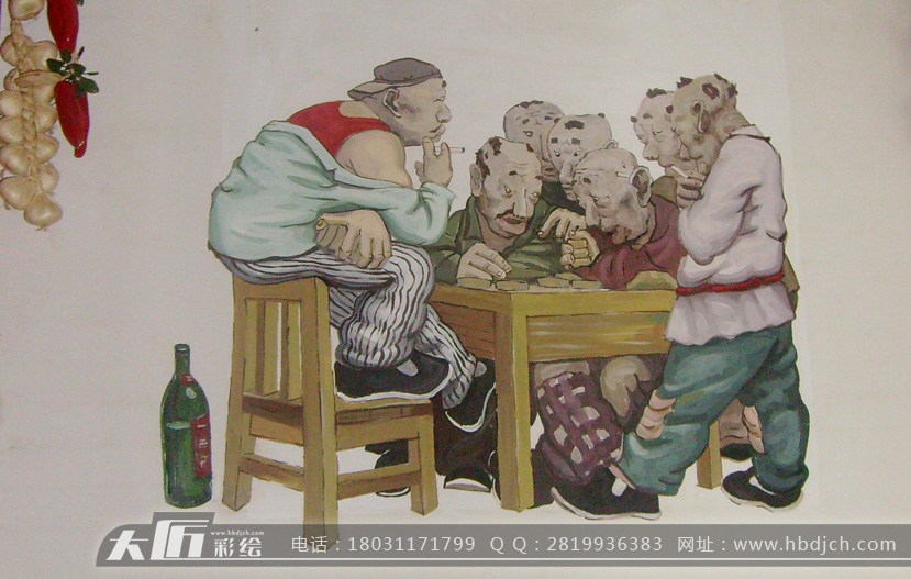 石家莊向陽屯飯店彩繪(圖3) 石家莊向陽屯飯店彩繪(圖3)