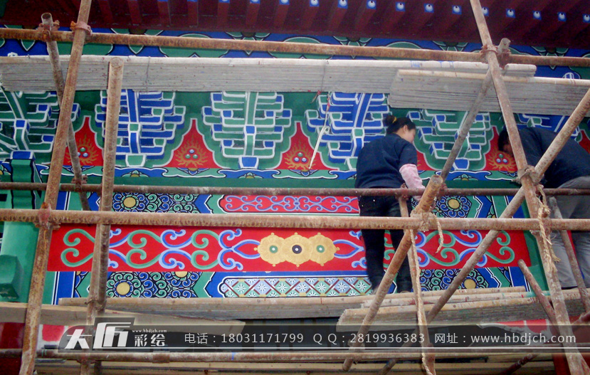 邢臺(tái)崇興寺古建彩畫(圖5)