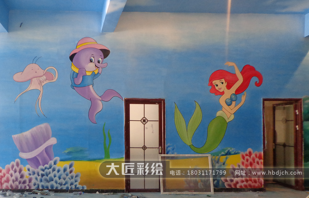 石家莊墻體彩繪 大匠兒童游樂場(chǎng)彩繪作品(圖3) 石家莊墻體彩繪 大匠兒童游樂場(chǎng)彩繪作品(圖3)