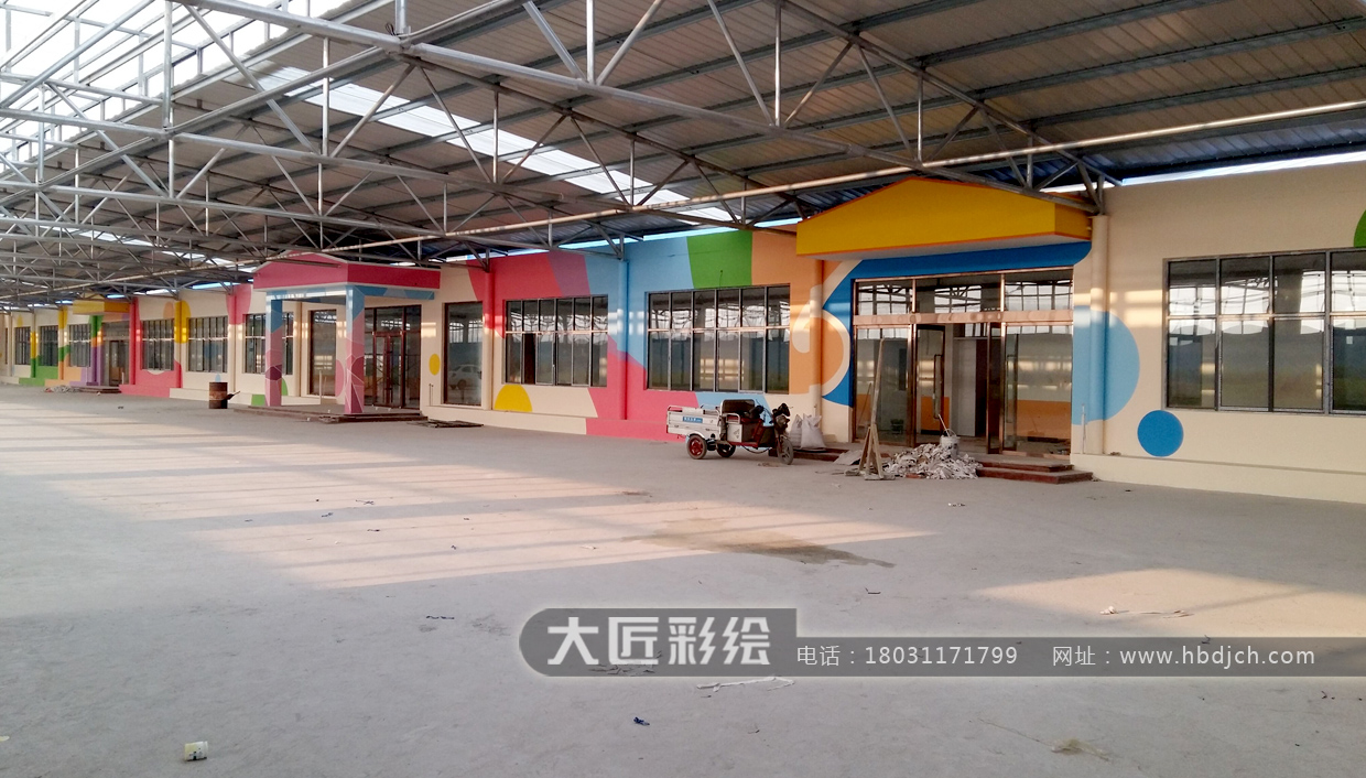 石家莊幼兒園彩繪 沙河正璽陽光幼兒園(圖3)