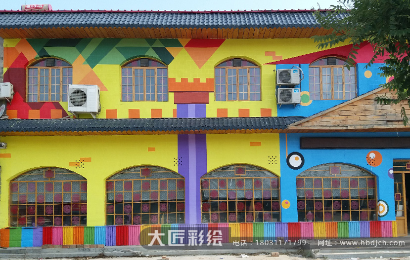 石家莊墻體彩繪 育才幼兒園彩繪作品(圖1) 石家莊墻體彩繪 育才幼兒園彩繪作品(圖1)